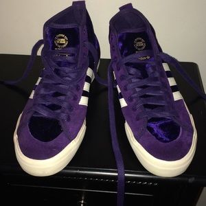 Purple velvet adidas